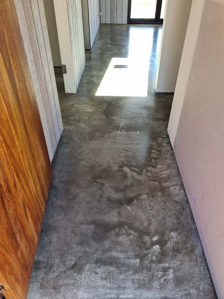 interior of yamba property with a polished concrete floor by yamba concrete floor polishing experts cochrane brothers