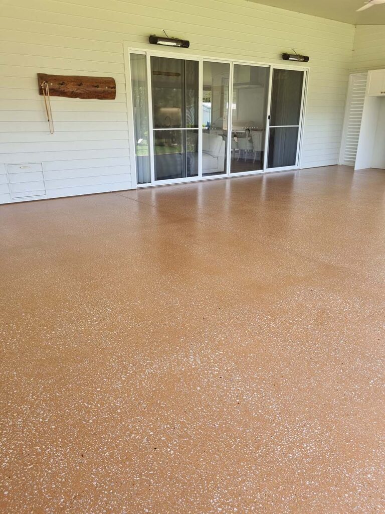 exterior of yamba property with a polished concrete floor by yamba concrete floor polishing experts cochrane brothers